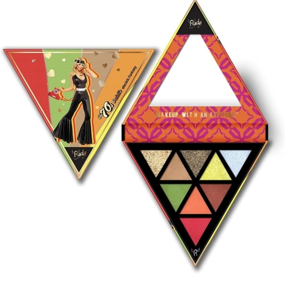 RUDE Other - FINAL $ Rude Cosmetics The 70's Palette Electric Fantasy Eyeshadow Palette RARE!